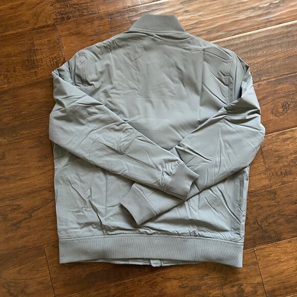Banana Republic mens gray bomber jacket size medium M NEW with tags - Picture 5 of 5